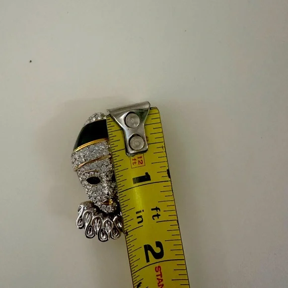 Swarovski Signed Pierrot Clown Pin Brooch - Perfect Condition - Picture 5 of 5